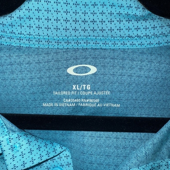 Oakley Men's Teal Polo Shirt - Picture 3 of 3